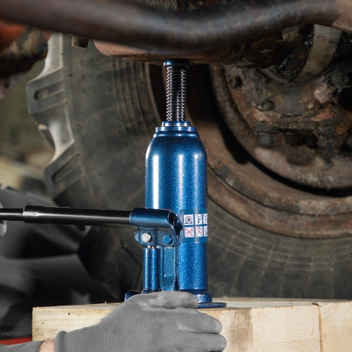 Домкрат гидравлический бутылочный, 10 т, h подъема 222-447 мм Stels по ценам производителя в Москве с доставкой по всей России