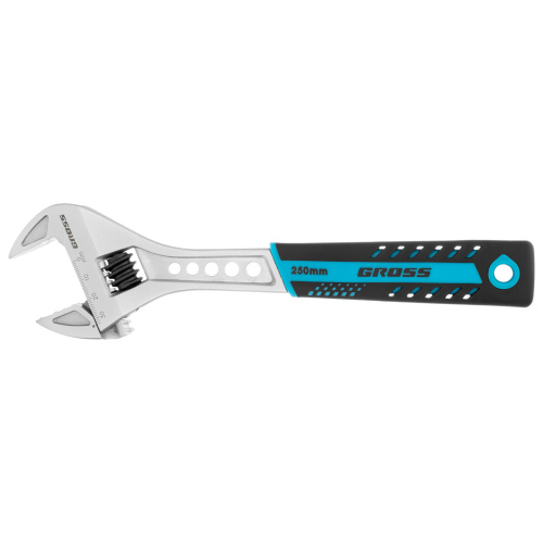 Ключ разводной, 250 мм, CrV, двухкомпонентная ручка Gross по ценам производителя в Москве с доставкой по всей России