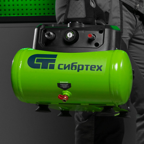 Компрессор воздушный безмаслянный BL 1100/6 1100Вт, ресивер 6 литров, 180 л/мин Сибртех по ценам производителя в Москве с доставкой по всей России