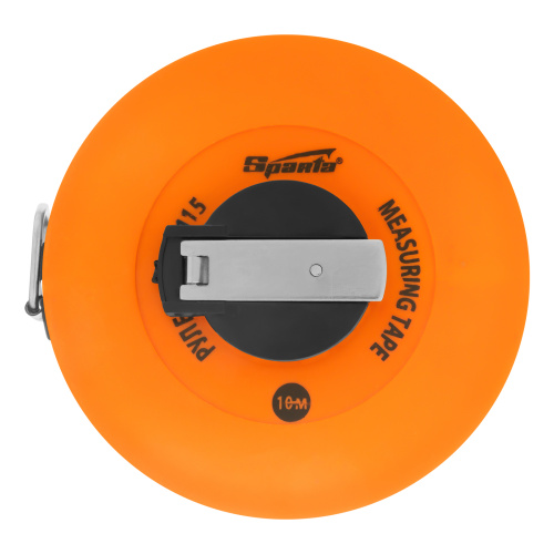 Рулетка геодезическая, 10 м х 12,5 мм, лента ПВХ, закрытый круглый корпус Sparta по ценам производителя в Москве с доставкой по всей России