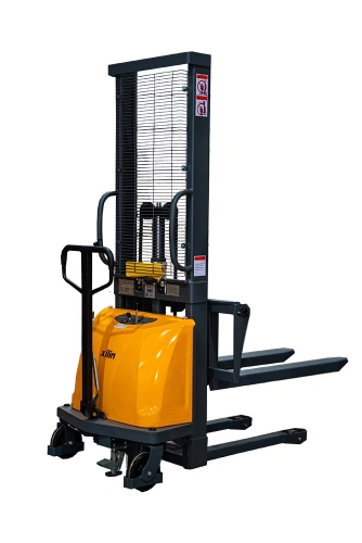 Штабелер гидравлический с электроподъемом 1,5 т 1,6 м XILIN CDD15B-E с раздвижными вилами по ценам производителя в Москве с доставкой по всей России