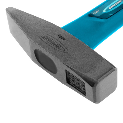 Молоток слесарный, 400 г, квадратный боек, фибергласовая обрезиненная рукоятка Gross по ценам производителя в Москве с доставкой по всей России