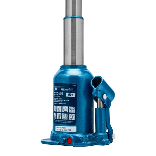 Домкрат гидравлический бутылочный телескопический, 6 т, подъем 180-410 мм Stels по ценам производителя в Москве с доставкой по всей России