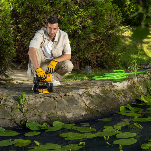 Насосная станция PS500C, 500 Вт, напор 35 м, 2200 л/ч, ресивер 2 л, блок управления Denzel по ценам производителя в Москве с доставкой по всей России