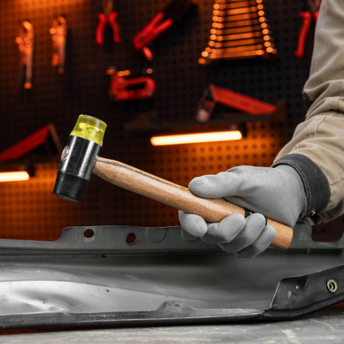 Молоток рихтовочный, бойки 35 мм, комбинированная головка, деревянная ручка Sparta по ценам производителя в Москве с доставкой по всей России