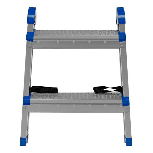 Стремянка двухсторонняя 2 ступени, сталь профиль, стальные ступени, Россия Сибртех по ценам производителя в Москве с доставкой по всей России