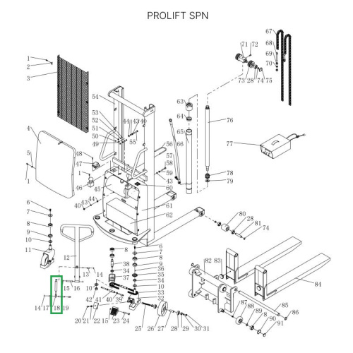 Амортизатор ручки для штабелеров SPN по ценам производителя в Москве с доставкой по всей России