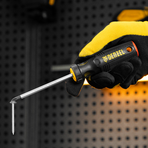Отвертка, PH2х100 мм, S2, 3к рукоятка Denzel по ценам производителя в Москве с доставкой по всей России
