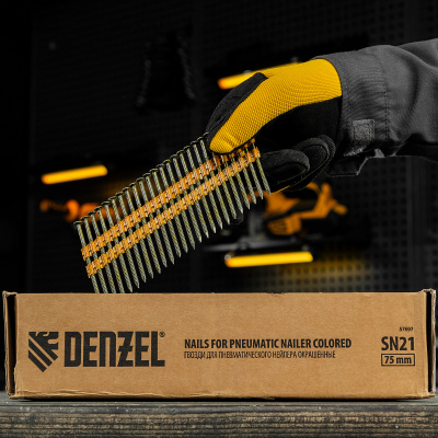 Гвозди для пнев. нейлера (крашен.) длина - 75 мм, диам. - 3,05 мм, 2000 шт. Denzel по ценам производителя в Москве с доставкой по всей России