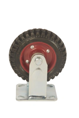 Колесо большегрузное неповоротное PF 160 150 мм резина с протектором (F) купить в Москве с доставкой по всей России | ProtosMarket.ru