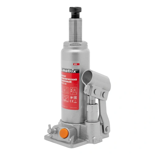 Домкрат гидравлический бутылочный, 2 т, h подъема 181-345 мм Matrix по ценам производителя в Москве с доставкой по всей России