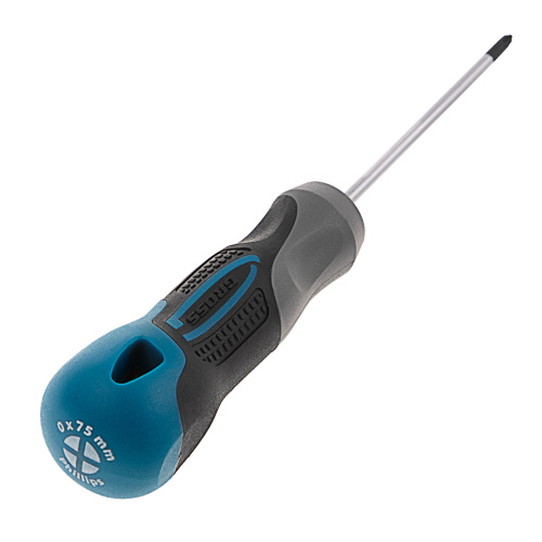 Отвертка PH0 x 75 мм, S2, трехкомпонентная рукоятка Gross по ценам производителя в Москве с доставкой по всей России