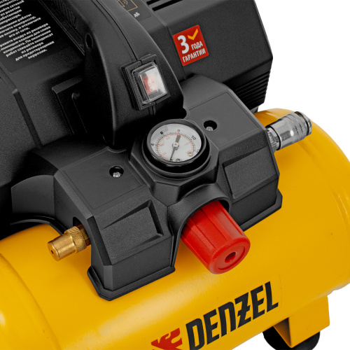 Компрессор  DLS750/6 безмасляный малошумный 750 Вт, 140 л/мин,ресивер 6 л Denzel по ценам производителя в Москве с доставкой по всей России