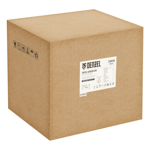 Генератор дизельный DES-55, 5,5 кВт, 230 В, 11 л, ручной стартер Denzel по ценам производителя в Москве с доставкой по всей России