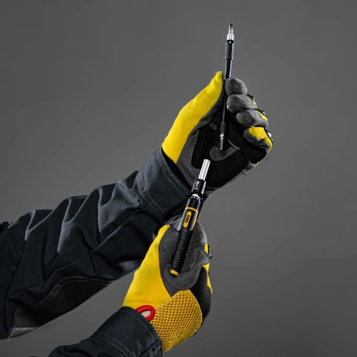 Отвертка с набором бит и торцевых головок для точных работ, гибкий привод, 48 шт, CrMo Denzel по ценам производителя в Москве с доставкой по всей России