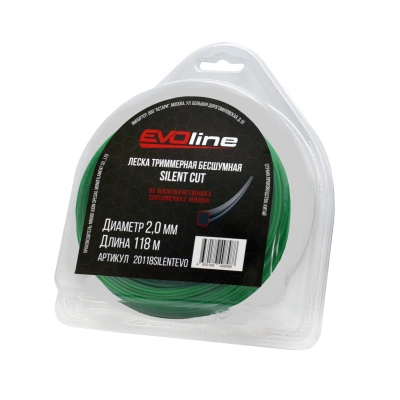 Леска (корд) триммерная EVOline SILENT CUT (2.0 мм, 118 метров)