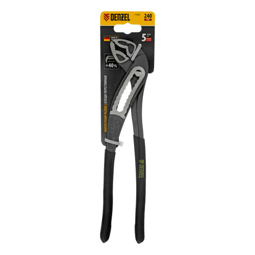 Клещи переставные, обливные рукоятки, 240 мм Denzel по ценам производителя в Москве с доставкой по всей России