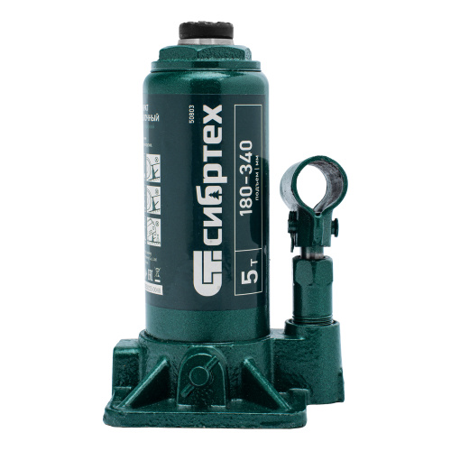 Домкрат гидравлический бутылочный, 5 т, 180-340 мм Сибртех по ценам производителя в Москве с доставкой по всей России