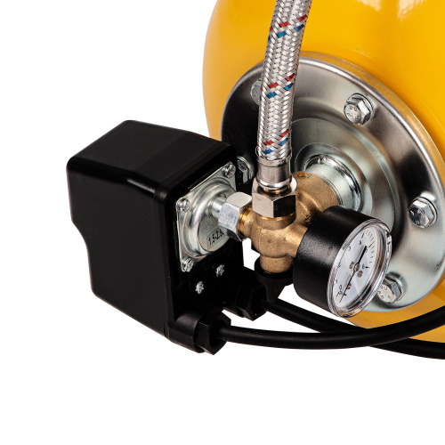 Насосная станция PS1000Х, 1000 Вт, 3500 л/ч, ресивер 24 л, подъем 44 м, нержавейка Denzel по ценам производителя в Москве с доставкой по всей России