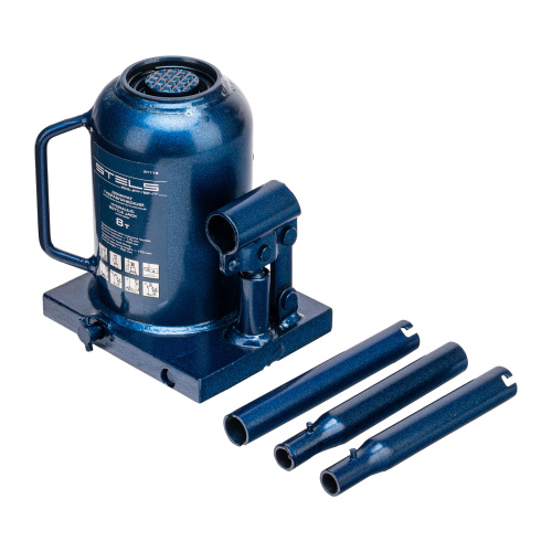 Домкрат гидравлический бутылочный телескопический, 8 т, H подъема 170-430 мм Stels по ценам производителя в Москве с доставкой по всей России