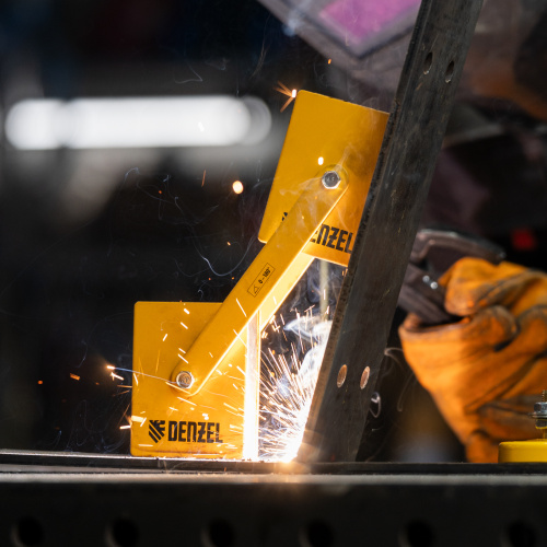 Фиксатор магнитный регулируемый для сварочных работ усилие 50 LB Denzel по ценам производителя в Москве с доставкой по всей России