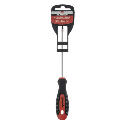 Отвертка Fusion, SL3 х 100 мм, CrV, трехкомпонентная рукоятка "Anti slip" Matrix по ценам производителя в Москве с доставкой по всей России