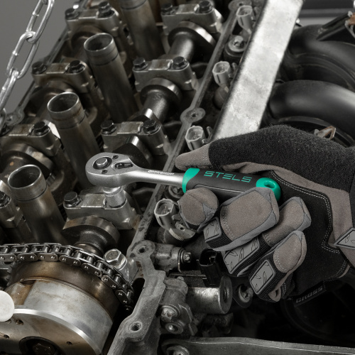 Набор инструментов, 1/2", 1/4", CrV, пластиковый кейс 98 предметов Stels по ценам производителя в Москве с доставкой по всей России