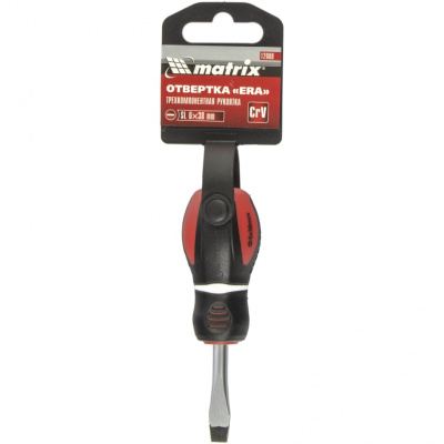 Отвертка "Era", SL6 х 38 мм, CrV, трехкомпонентная рукоятка Matrix по ценам производителя в Москве с доставкой по всей России