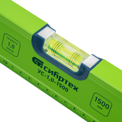 Уровень алюминиевый УС-1, 0-1500, фрезерованный, 3 глазка, рукоятки, 1500 мм Сибртех по ценам производителя в Москве с доставкой по всей России