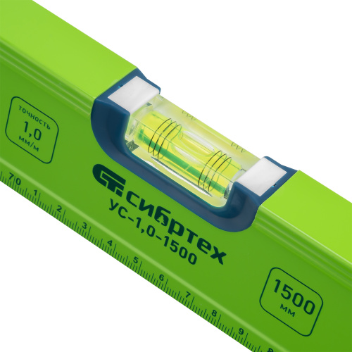 Уровень алюминиевый УС-1, 0-1500, фрезерованный, 3 глазка, рукоятки, 1500 мм Сибртех по ценам производителя в Москве с доставкой по всей России