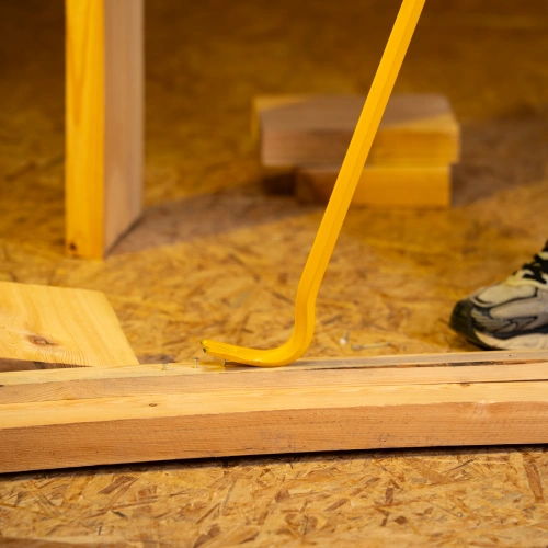 Лом-гвоздодер, 1200 мм, шестигранный 19 мм, окрашенный, сталь 65 Denzel по ценам производителя в Москве с доставкой по всей России