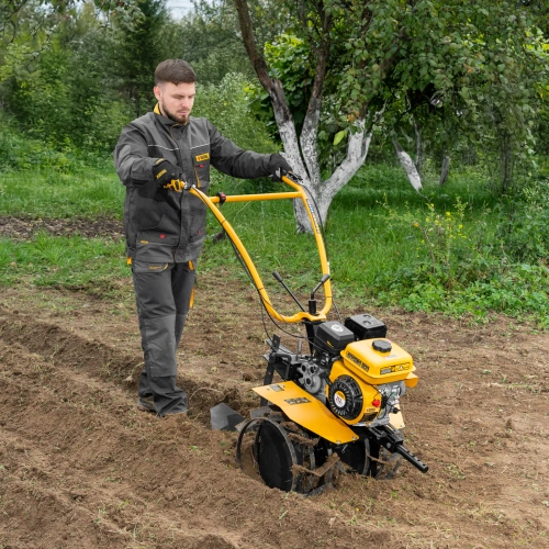 Мотоблок DPT-270S, 7 л.с., ремен.сцеп, фрез 3х4, ШОМ, передачи 2В/1Н Denzel по ценам производителя в Москве с доставкой по всей России