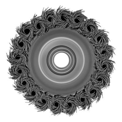 Щетка для УШМ Heavy Duty, 80 мм, М14, "чашка", крученая проволока 0.5 мм Matrix по ценам производителя в Москве с доставкой по всей России