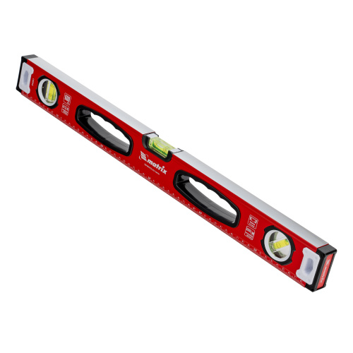 Уровень алюминиевый, фрезерованный, 3 глазка, рукоятки, 600 мм Matrix по ценам производителя в Москве с доставкой по всей России