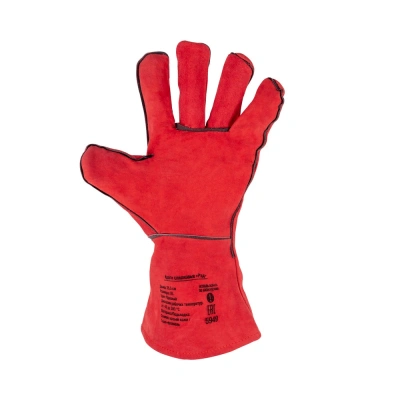 Краги спилковые Рэд FoxWeld по ценам производителя в Москве с доставкой по всей России