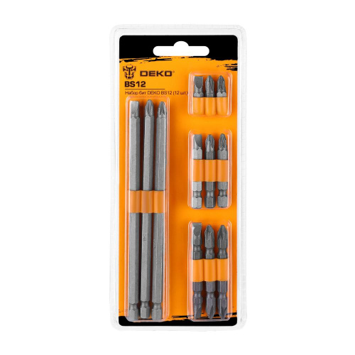 Набор бит DEKO BS12 (12 шт.) по ценам производителя в Москве с доставкой по всей России