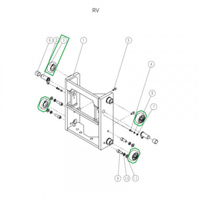 Ролик каретки мачты для ричтрака RV по ценам производителя в Москве с доставкой по всей России