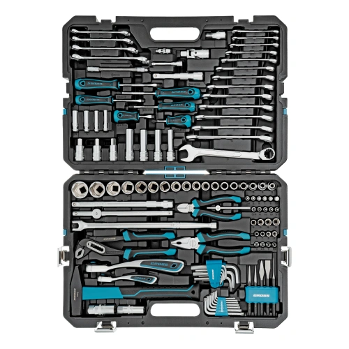 Набор инструментов, 1/4", 1/2", CrV, 120 зубьев, 115 предметов Gross по ценам производителя в Москве с доставкой по всей России