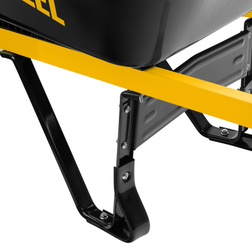 Тачка строительная, усиленная, объем 140 л, 250 кг, двухколесная, колесо 15х6.00-6 Denzel по ценам производителя в Москве с доставкой по всей России