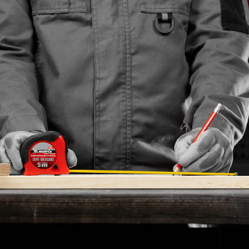 Рулетка Double fixation,5 м х 19 мм,обрезиненный корпус,двойная плавная фиксация Matrix по ценам производителя в Москве с доставкой по всей России