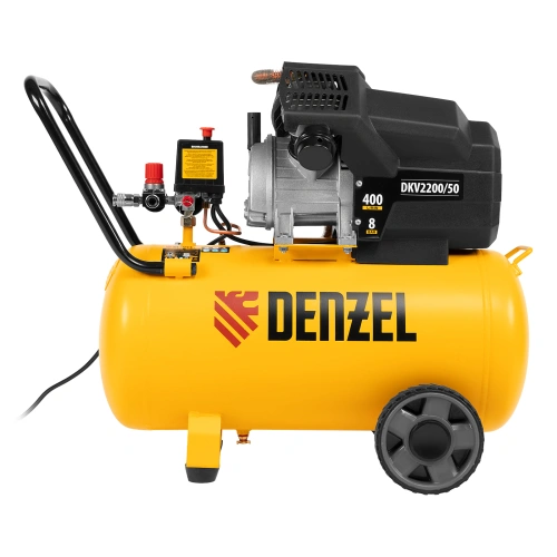 Компрессор воздушный DKV2200/50, Х-PRO 2.2 кВт, 400 л/мин, 50 л Denzel по ценам производителя в Москве с доставкой по всей России