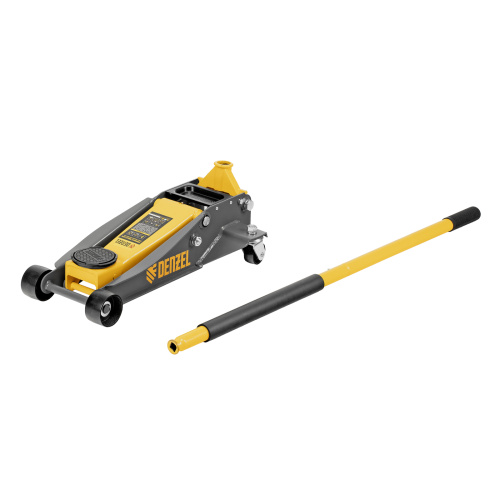 Домкрат гидравлический подкатной, 3 т, 125-470 мм, быстрый подъем, проф. Denzel по ценам производителя в Москве с доставкой по всей России