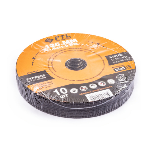 Круг отрезной по металлу FTL Express 125 х 1,6 х 22,2 мм A46TBF купить в Москве с доставкой по всей России | ProtosMarket.ru