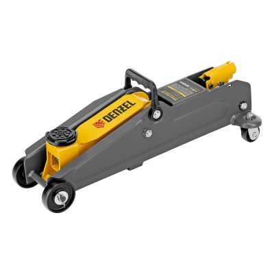 Домкрат гидравлический подкатной, 2 т, 135-385 мм, в пласт. кейсе Denzel по ценам производителя в Москве с доставкой по всей России