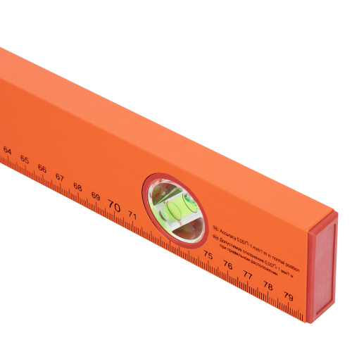 Уровень алюминиевый, 800 мм, 3 глазка, желтый, линейка Sparta по ценам производителя в Москве с доставкой по всей России