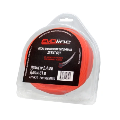 Леска (корд) триммерная EVOline SILENT CUT (2.4 мм, 81 метр)