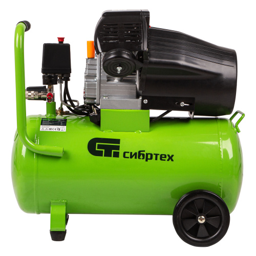 Компрессор воздушный КК-2200/50, 2.2 кВт, 350 л/мин, 50 л, прямой привод, масляный Сибртех по ценам производителя в Москве с доставкой по всей России