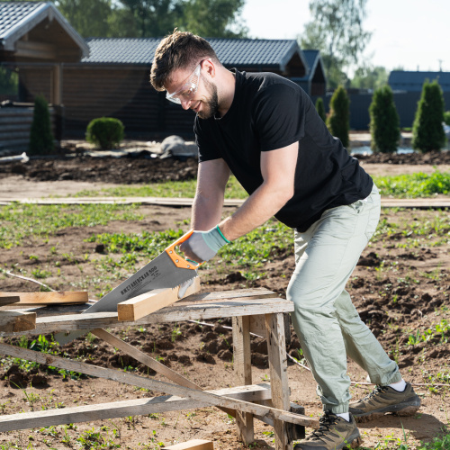 Ножовка по дереву, 500 мм, шаг зубьев 8 мм, пластиковая рукоятка по ценам производителя в Москве с доставкой по всей России