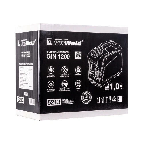 Инверторный генератор Foxweld GIN 1200 (пр-во FoxWeld/КНР) купить в Москве с доставкой по всей России | ProtosMarket.ru