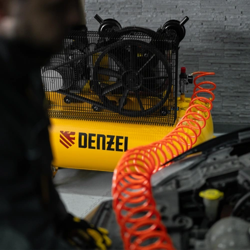 Компрессор воздушный рем. привод BCV 5500-T/200, 5,5 кВт, 200 литров, 850 л/мин Denzel по ценам производителя в Москве с доставкой по всей России